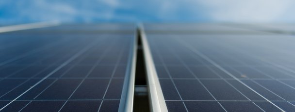 Close-Up-Two-Solar-Panels-And-Sky-H